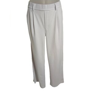 Halara White Elastic Pull On Pocket Lounge Pants Stretchy Sz Small Tall